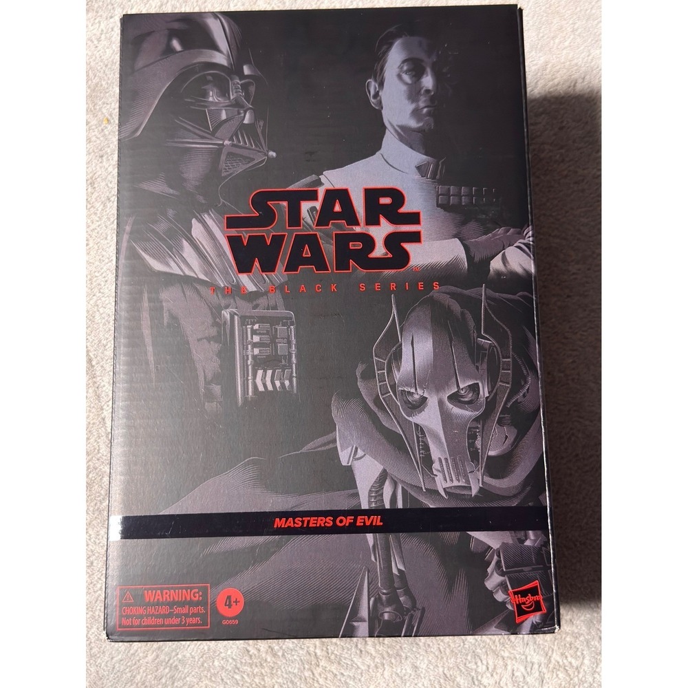 Star Wars Black Series Masters of Evil 3-Pack Vader Thrawn Grievous Hasbro G0659